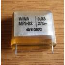 X2- Kondensator 0,33 uF 275 V AC ( MP3 )